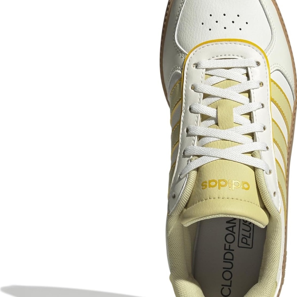Adidas Breaknet Cloudfoam White and Light Yellow Sneakers